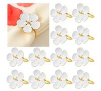 Fuhjythy Anelli per Tovaglioli Anelli per Tovaglioli A Forma di Fiore Porta Anelli per Tovaglioli