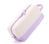 Fuhjythy Astuccio Portapenne con Manico, per Ragazze Adolescenti e Adulti, Astuccio Portapenne di Grande Capacità, Borsa Organizer per Materiale Scolastico, Viola