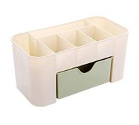 Fuhjythy Cassetto Portaoggetti per Gioielli Cosmetici Contenitore per Pennelli per Trucco nel Plastica Resistente Porta per Ufficio un Casa, Verde