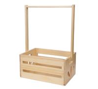 Fuhjythy Cestino da Bagno In Legno con Manico, Contenitore per Vestitini per Bambini, Contenitore per Giocattoli, Adatto per Neo-Genitori Incinte