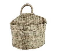 Fuhjythy Cesto di Fiori Appeso un Parete Intrecciato Cesto Portaoggetti di Alghe Cestino di Vimini Cesto Portabiancheria nel Rattan Portagiochi Decorazioni da Giardino