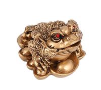 Fuhjythy Chinese Feng Shui Money Ricchezza Rana Rospo Coin Decorazione Della Casa Home Office Decorazione Regali Fortunati