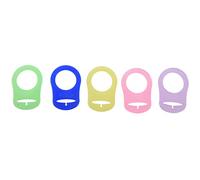 Fuhjythy Clip di ciuccio in silicone Clip di colore casuale allegata