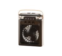 Fuhjythy Condizionatore D'Aria Portatile Ventola di Raffreddamento Mini Dispositivo di Raffreddamento 'Aria Evaporativo con Luce LED A 7 Colori 3 Ugelli per Scrivania Comodino Durevole Facile da U