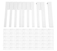 Fuhjythy Kit Accessori per Pianoforte Chiavi Bianche Laterali In Pelle Sui Pezzi In Pelle per del Pianoforte Accessori Pianoforte 52 mm