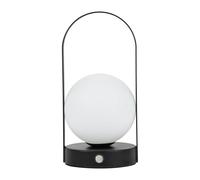 Fuhjythy Lampada da Tavolo Portatile da Esterno In Metallo, Dimmerabile, Ricaricabile, per Camera da Letto, Comodino, Luce Notturna, Nera