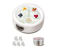 Fuhjythy Macchina per Lo Yogurt Yogurt Maker Macchina MultiFunzione per Lo Yogurt Macchina per Lo Yogurt Elettrica con Spina EU