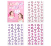 Fuhjythy Patch per Acne Star Spot In Idrocolloide 120 Pezzi In Sticker Colorati Spot Viola+Rosa+Rosso