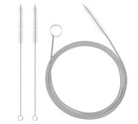 Fuhjythy per Pulizia Tubo di Alimentazione da 61 Pollici, Lunga per Drenaggio, Flessibile per Pulizia di Tubi, per Pulizia Cannucce