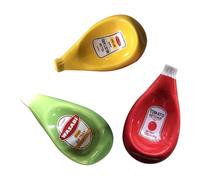 Fuhjythy Piatto per Salse In Ceramica Piatto per Senape Decorazione da Tavola Alla Moda Articoli da Tavola B