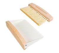 Fuhjythy Piccola Scopa e In Legno per la Pulizia di Casa, Scrivania e Divano, In