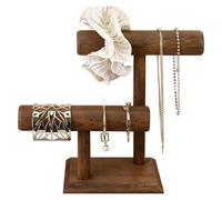 Fuhjythy Porta Orologi Supporto per Orologi In Legno Torre Espositiva Organizzatore di Gioielli per Bracciali e Collane Porta Orologi Organizzatore,C