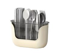 Fuhjythy Portaposate da Cucina Multifunzionale con Vano di Scarico, Organizer per A 3 Scomparti, Accessori da Cucina per La Casa A