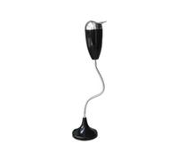 Fuhjythy Posacenere Verticale Regolabile da Pavimento per Esterni, Cortile, Posacenere Verticale Antivento con Coperchio, Tubo Flessibile, Nero