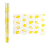 Fuhjythy Rivestimenti per Cassetti Cucina, Non, Spessi e Resistenti, Impermeabili, Lavabili, Color Limone