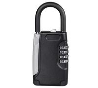 Fuhjythy Scatola di Immagazzinaggio Chiave Meccanica in Metallo Scatola di Aggancio in Metallo Chiave Scatola di Password Chiave Safe-Nero