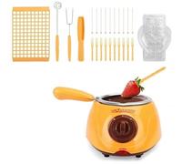 Fuhjythy Scioglitore per Cioccolato, Formaggio al Latte, Caramelle Fai-Da-Te con Accessori, Set Regalo con Spina Europea A