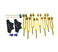 Fuhjythy Set di Diapason da 126,22 Hz, 136,1 Hz 141,27 Hz, Diapason per Chakra Curativo, Mantiene Corpo, Mente e In Set di Diapason In Lega di Alluminio 1 Set