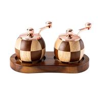 Fuhjythy Set Macina Sale e A Manovella A Scacchiera, Regalo di Moda per La Cucina