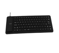 Fuhjythy Tastiera Morbida In Silicone con 85, Tastiera per Computer, Tastiera USB Cablata, Tastiera Portatile per Laptop, Tastiera Pieghevole Impermeabile