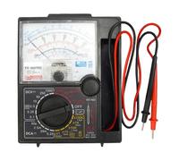 Fuhjythy Tester Multimetro Analogico con Penna di Prova con Cicalino Tester di Tensione e Corrente DC 1000V Puntatore Portatile Misuratore Analogico Multimetro