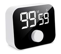 Fuhjythy Timer da Cucina, Timer da Cucina Digitale Magnetico per Cronometro Timer per il Conto Alla Rovescia con Display A LED Timer Rotante Durevole