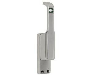 Fuhr Kim Kranholdt GmbH - Serratura per Porta a Freccia, Resistente, con Perno di 23 mm, in Argento anodizzato, 1 Pezzo