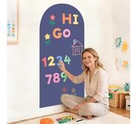 FUHSY - Adesivo magnetico a forma di arco per parete, 100x45 cm, lavagna magnetica autoadesiva, lavagna cancellabile per parete, multifunzionale per camera dei giochi, casa, ufficio, scuola
