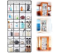 FUHSY Cruise Essentials 2026 - Organizer magnetico da porta per navi da crociera, 24 tasche, con 4 ganci in metallo e 4 forti magneti, organizer da appendere per porta della cabina