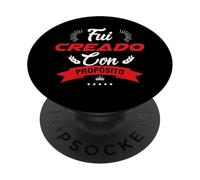 Fui creado por Dios con un propósito PopSockets PopGrip Adesivo