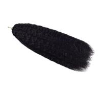 FUIBEJAE #1B Estensioni di Capelli Umani a Treccia a Crochet Lisci e Mossi con Nodo, Preseparate, Capelli Vergini per Treccine Crochet, Trecce Invisibili, Pacchi di Capelli per Donne100G,18inch