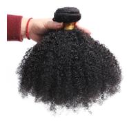 FUIBEJAE #1B Pacchi di Capelli Afro Kinky Ricci Capelli Umani Vergini Non Lavorati Tessitura di Capelli Doppia Trama Estensioni di Capelli Morbidi Ricci per Donne Nere,8inch 1bundle