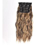 FUIBEJAE 4 PZ Clip in Estensioni Dei Capelli Lungo Ondulato Ondulato Ondulato Parrucche Dei Capelli Morbidi Ricci Per Il Quotidiano Partito Cosplay Parrucca,106 20inch