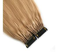 FUIBEJAE 6D Prima Generazione Estensioni Dei Capelli Umani Invisibile 6D Estensioni Dei Capelli Capelli Lisci Castroni Nascosti Estensioni Dei Capelli Lisci Per Le Donne, 10 Righe,16”