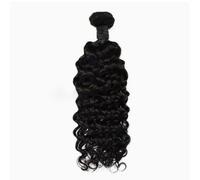 FUIBEJAE Capelli Brasiliani 1 Mazzo Capelli Umani Ricci Doppiamente Punti Mazzi Brasiliani Non Trattati Onda d'Acqua Estensioni di Capelli Umani Brasiliani Testa Completa, 50G,30inch