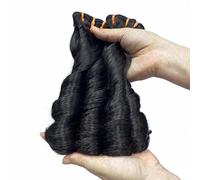 FUIBEJAE Capelli Brasiliani 3 Pacchi di Capelli Ricci Birmani Non Trattati Extension di Capelli Umani Brasiliani Capelli Corti Ricci Intreccio Testa Completa,Spring curly,20inch