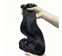 FUIBEJAE Capelli Brasiliani 3 Pacchi di Capelli Ricci Birmani Non Trattati Extension di Capelli Umani Brasiliani Capelli Corti Ricci Intreccio Testa Completa,Hook straight,16 18 20inch