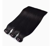 FUIBEJAE Capelli Brasiliani Naturali Nero 12A Lisci dritti Ciocche di Capelli Umani Non Trattati Estensioni di Capelli Remy Brasiliani Umani Intrecciati Lisci Lunghi Testa Intera,12inch(30cm)