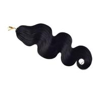 FUIBEJAE Capelli da treccia all'uncinetto vergini pre-separati Crespo ondulato riccio Capelli trecciati all'uncinetto a piuma Extension di capelli umani Trecce invisibili senza nodi 100G, #1B,12inch
