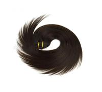 FUIBEJAE clip in estensioni dei capelli per le donne, nero dritto senza cuciture clip in estensioni dei capelli umani, 7 pz set 16 clip, invisibili tape-in parrucchini per tutti i giorni,14inch (35cm)