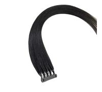 FUIBEJAE Estensione dei capelli umani di seconda generazione 6D Macchina 6D Collegamento rapido senza scanalatura della traccia alla testa Estensione reale dei capelli umani 10 righe,B 28inch