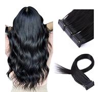 FUIBEJAE Estensioni Capelli 6D 1Nd, Pezzo di Capelli Generazione, 1 Fila di 10 Pacchetti di Estensioni di Capelli Naturali, Possono Essere Permanente e Tinti, Niente Nodi, 10 File,28inch