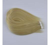 FUIBEJAE Extension per capelli a nastro, 50G 20 pezzi #613 biondo, vero trattamento dei capelli remy lisci, extension a nastro invisibili con punte spesse per donne e ragazze,20inch