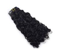 FUIBEJAE Extension per capelli ricci birmani, extension capelli umani con clip, trama in PU, extension di capelli ricci con clip, ciocche invisibili per donne uso quotidiano, 6 pezzi,12inch(30cm)