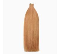 FUIBEJAE Extensions per capelli con nastro, 50G 20 pezzi Biondo Chiaro Capelli Veri Umani Remy Lisci, Extensions con nastro invisibile con punte spesse per donne e ragazze,#8,14inch