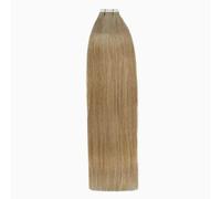 FUIBEJAE Extensions per capelli con nastro, 50G 20 pezzi Biondo Chiaro Capelli Veri Umani Remy Lisci, Extensions con nastro invisibile con punte spesse per donne e ragazze,#6,20inch