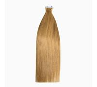 FUIBEJAE Extensions per capelli con nastro, 50G 20 pezzi Biondo Chiaro Capelli Veri Umani Remy Lisci, Extensions con nastro invisibile con punte spesse per donne e ragazze,#10,18inch