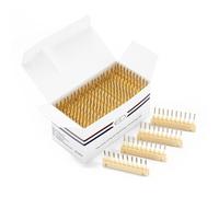 FUIBEJAE Fibbia a C gialla per macchina per extension capelli 6D di prima generazione, kit di strumenti per extension capelli umani 6D senza tracce, dieci ciocche in fila, 40 pezzi