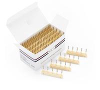 FUIBEJAE Fibbia a forma di C, strumento del kit di estensioni dei capelli senza tracce di capelli umani per la macchina per estensioni dei capelli 6D di 2a generazione, 40 pezzi,Giallo