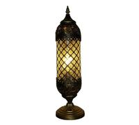 FUIBEJAE Lampada a Mosaico Turca Fatta a Mano Lampada da Tavolo Bohémien, Lampada da Comodino da Tavolo da Tavolo in Vetro Mosaico Turco Marocchino Luce Notturna per Soggiorno Camera da Letto